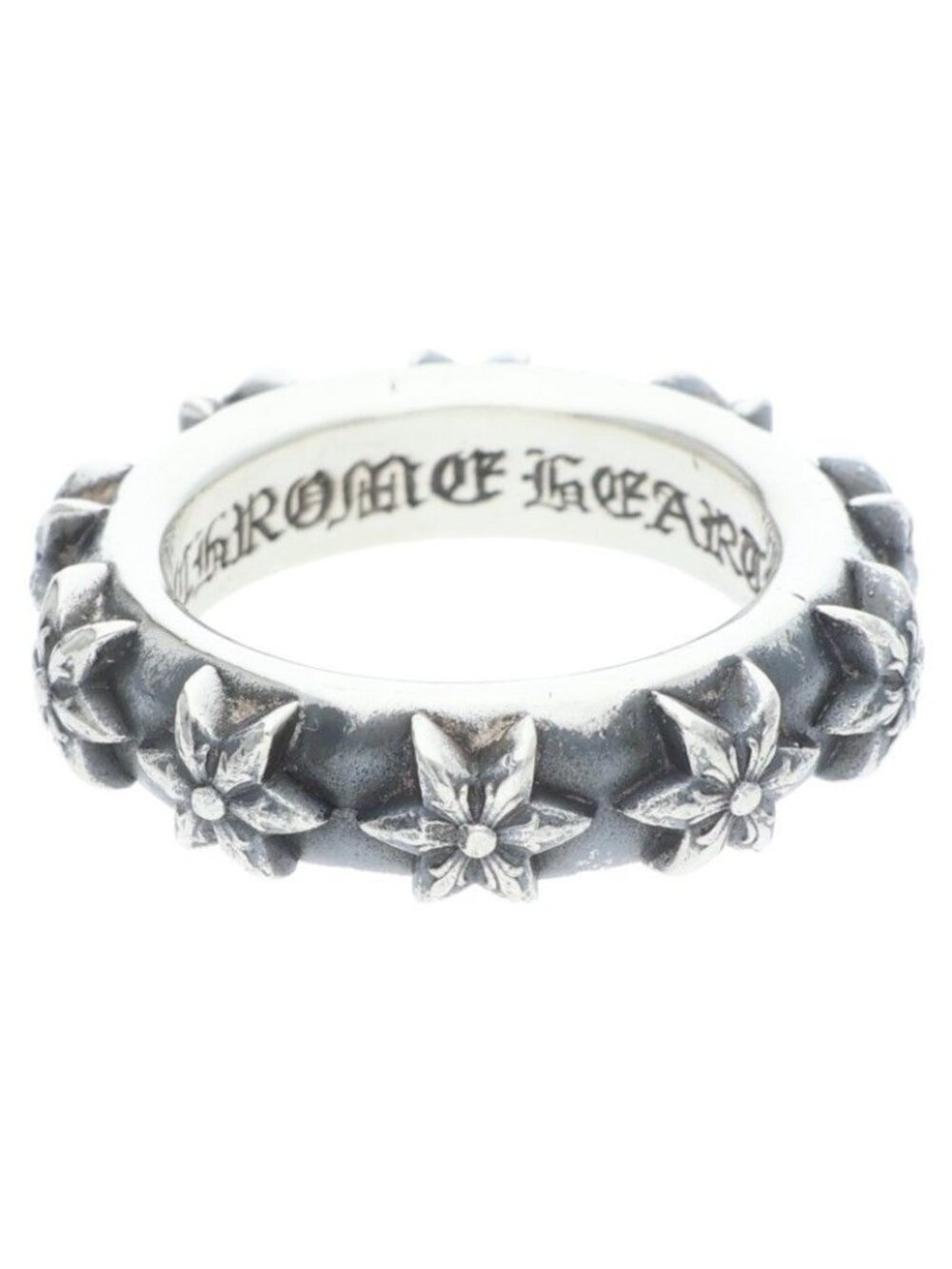 Chrome Hearts Star Band Silver Ring